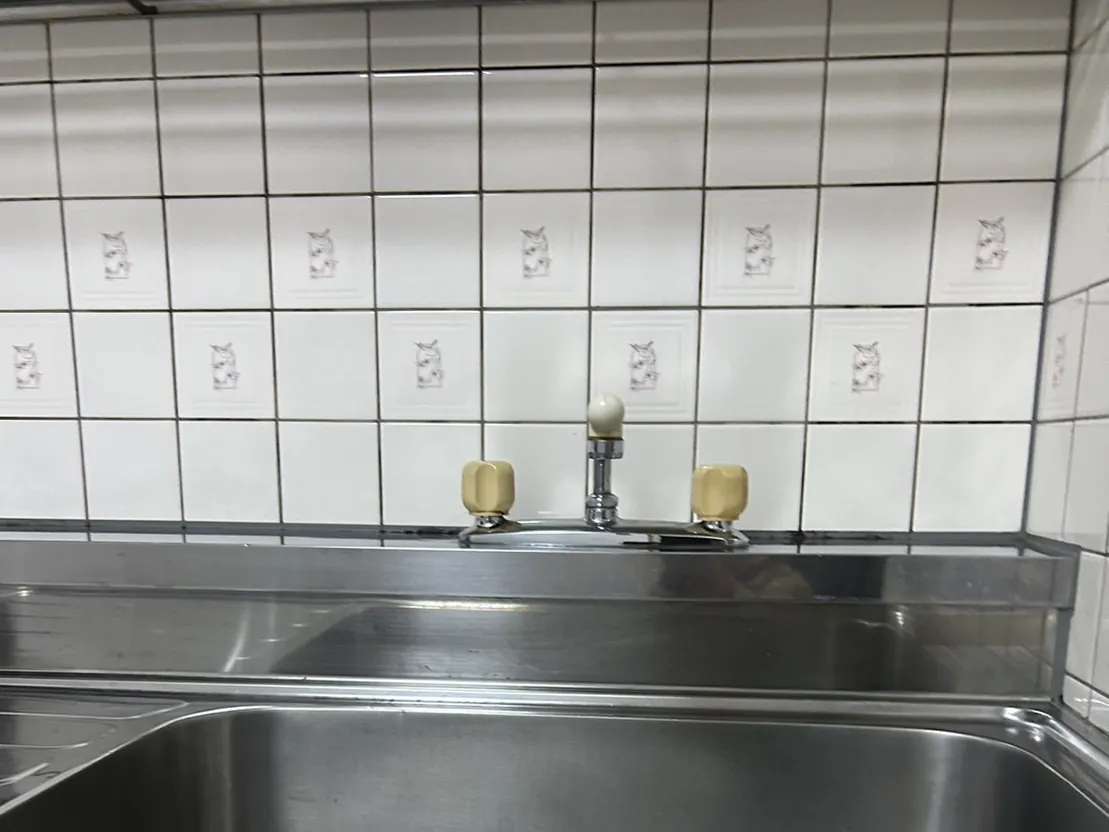 キッチンの水栓を交換の施工前