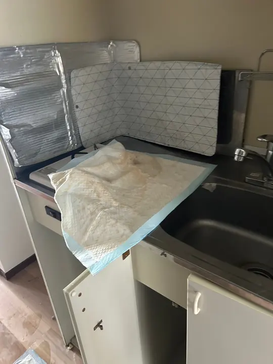 マンション上階からの漏水事故（大阪市北区）の施工前の写真7