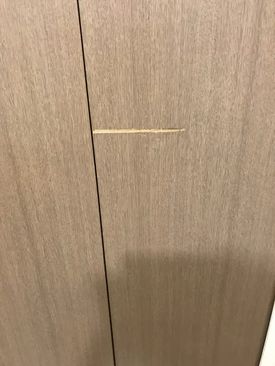 クローゼットの扉に傷（大阪府豊中市）の施工前の写真2
